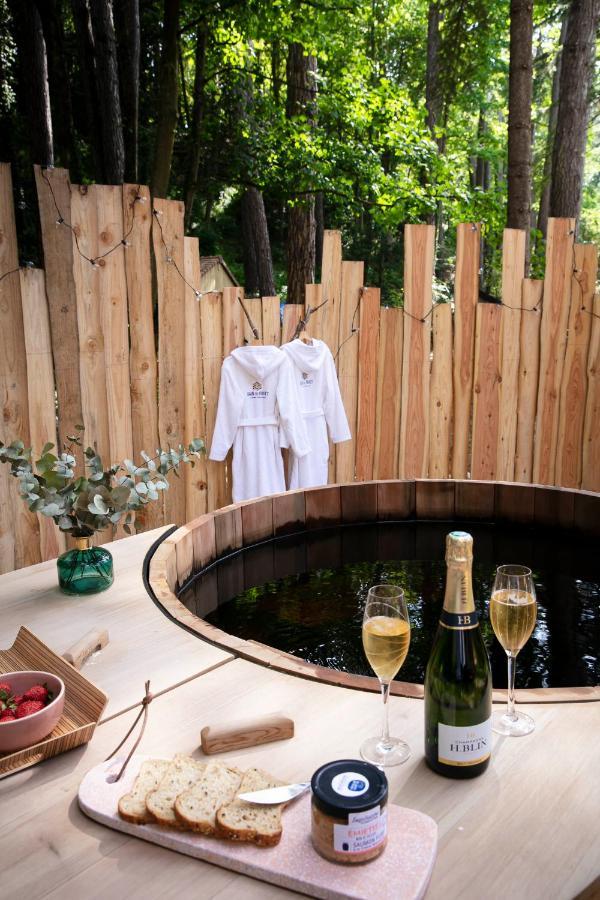 Bain De Foret - Lodges Cosy & Spa Neufchâtel-Hardelot エクステリア 写真